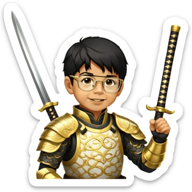 Golden Samurai sticker