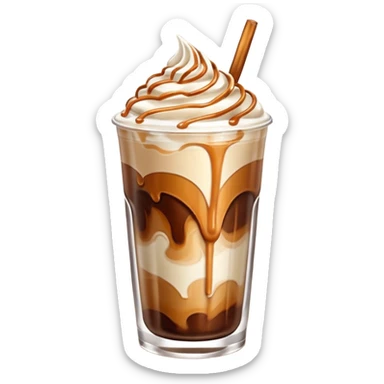 Iced caramel machiato sticker