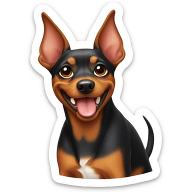 happy pinscher sticker