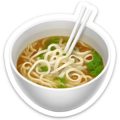 Pho soup noodles sticker