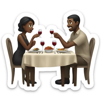 dinner date sticker