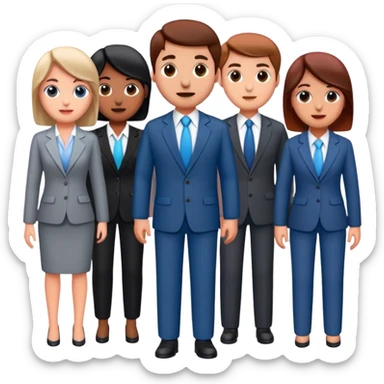 group of business people sticker