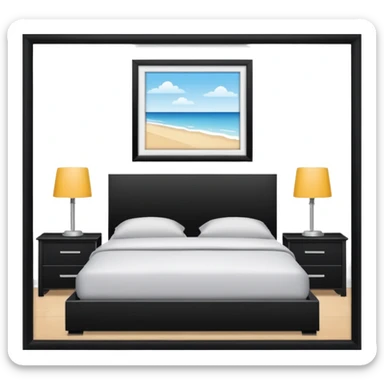 une. Chambre droite sticker