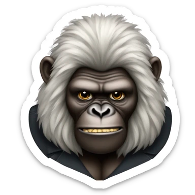 Beethoven as a gorilla sticker