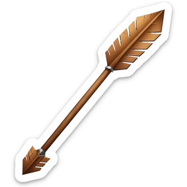 felcha apuntando hacia abajo sticker