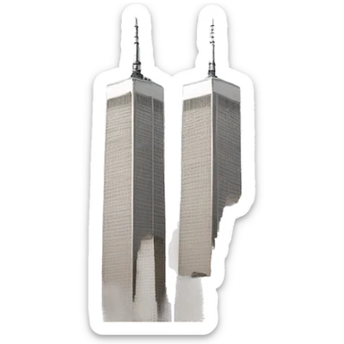 Twin towers sticker