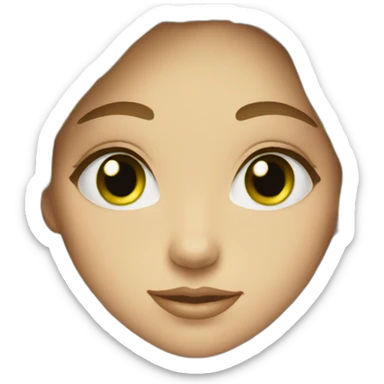 Lightbrown-hair-green-eyes-girl sticker