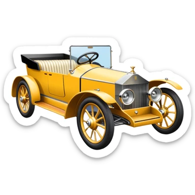 Antique looking rolls Royce shopping cart race car with custom aero body and rear wing  sticker