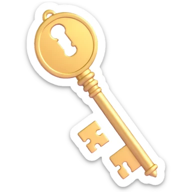 golden key sticker