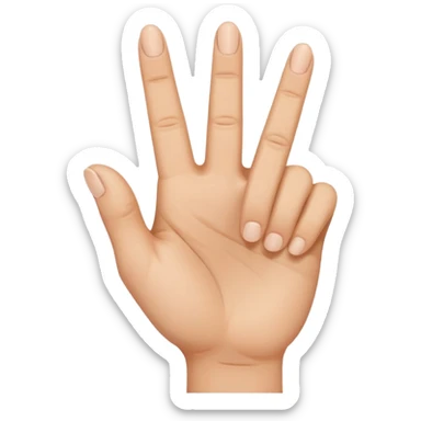 yvl hand sign with middle finger up  sticker