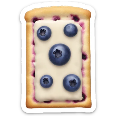 Blueberry pop tart sticker