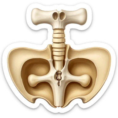 vertebra anatomy  sticker