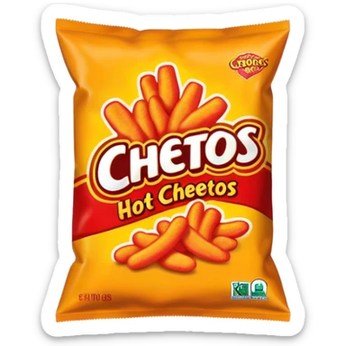 Hot Cheetos bag sticker