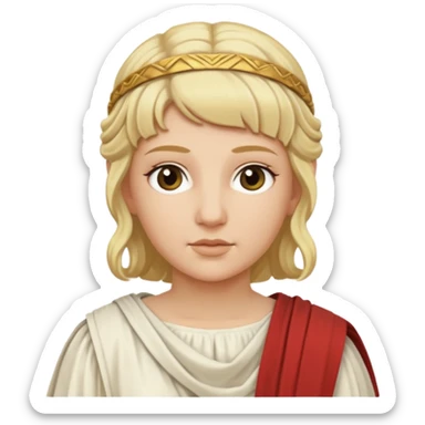 ancient roman woman blonde sticker