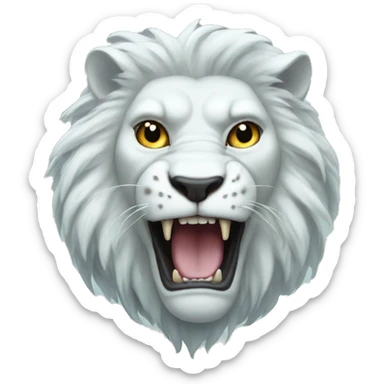 Ghost lion sticker