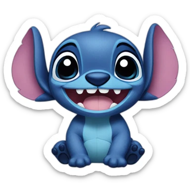 Cute stitch sticker