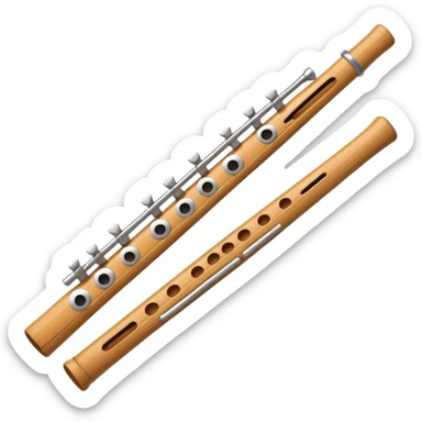 Broken flute sticker