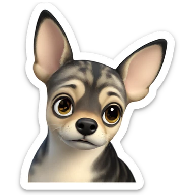 focused animal in blurred scene sticker