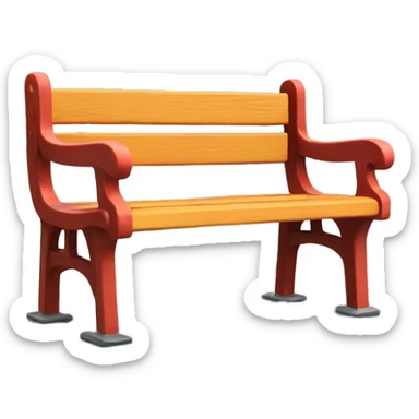Coney Island bench sticker