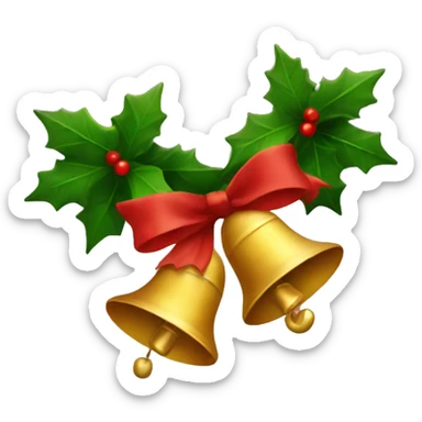 Christmas bells sticker