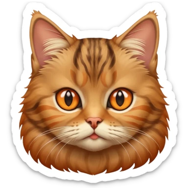 Persian tabby cat sticker