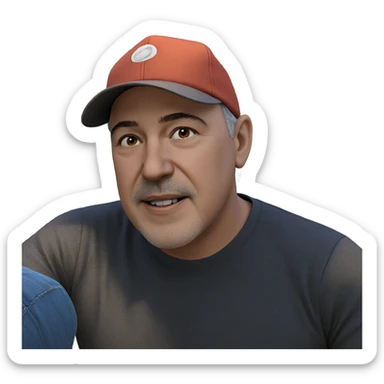 casual outdoors portrait of male sticker