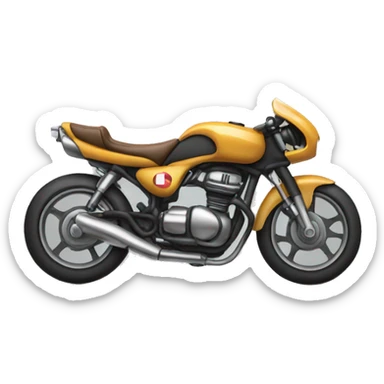 a motorbike handlebar sticker