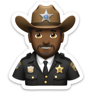 White Deputy sheriff in Texas sticker