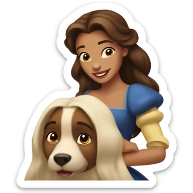beauty and the beast belle sticker