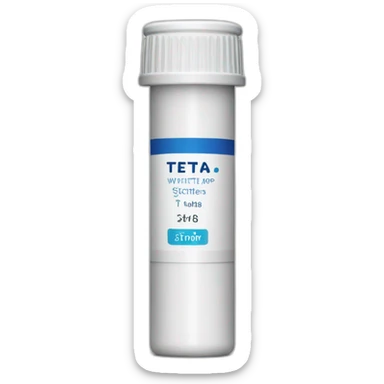 White tetra easy test strips bottle sticker