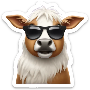Farm animals in sunglasses  sticker
