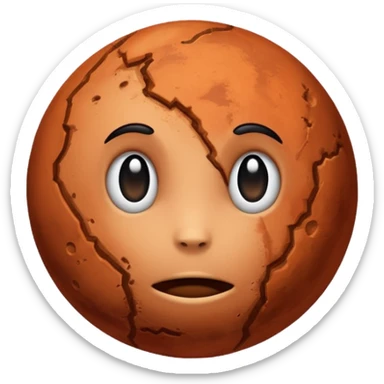 Planet mars  sticker