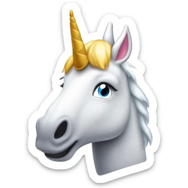einhorn mit problem  sticker