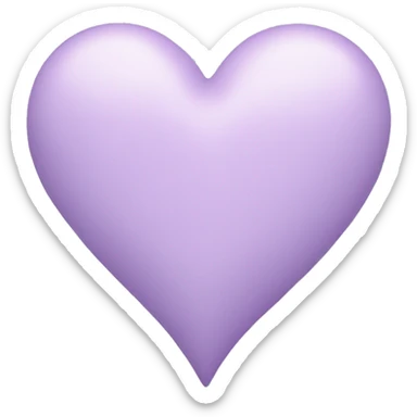 pastel lilac heart sticker