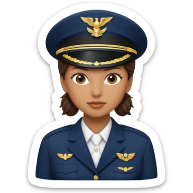 Female navy soldier,  sticker
