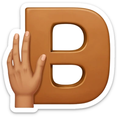 Une main qui fais la lettre c sticker