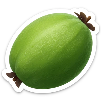 Feijoa fruit emoji sticker