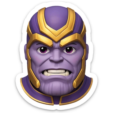 make a funny 3d thanos  sticker