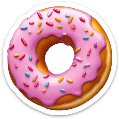 Donut sucré au sucre sticker