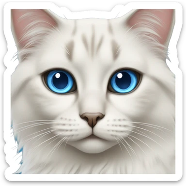 Neva Masquerade cat blue eyes sticker