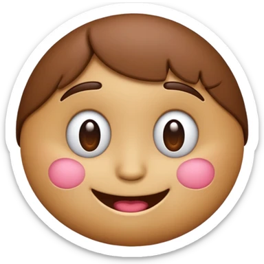 brown emojis sticker