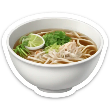 pho bowl sticker