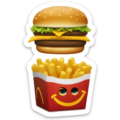 mcdonalds sticker