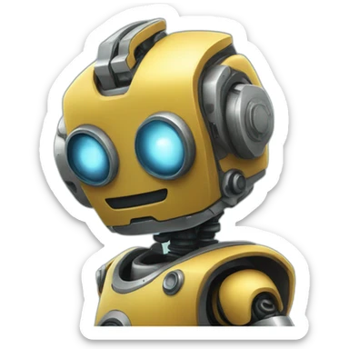 familiar robot sticker