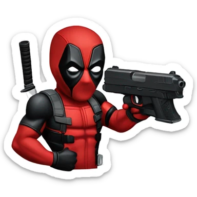Deadpool Guns sticker