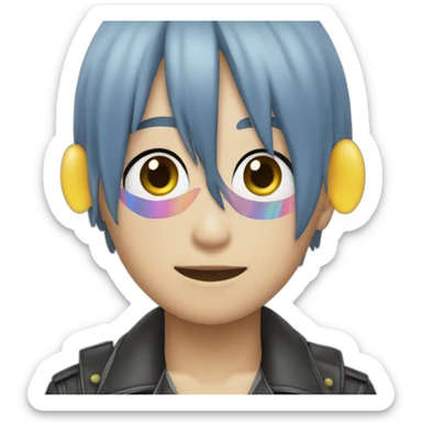 Caca arc-en-ciel ciel sticker