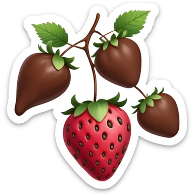 Chocolate-covered strawberries  sticker