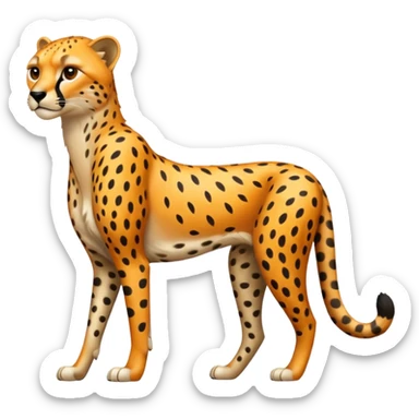 Emoji de un chita de cuerpo completo sticker