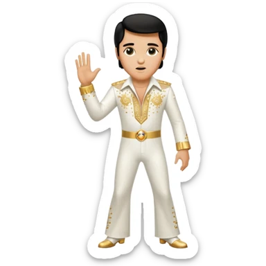 Elvis Presley in the 70s sticker