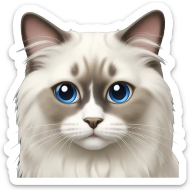 a ragdoll cat sticker